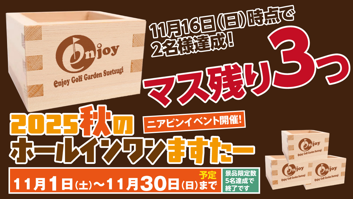 ホールインワンますたー中間報告